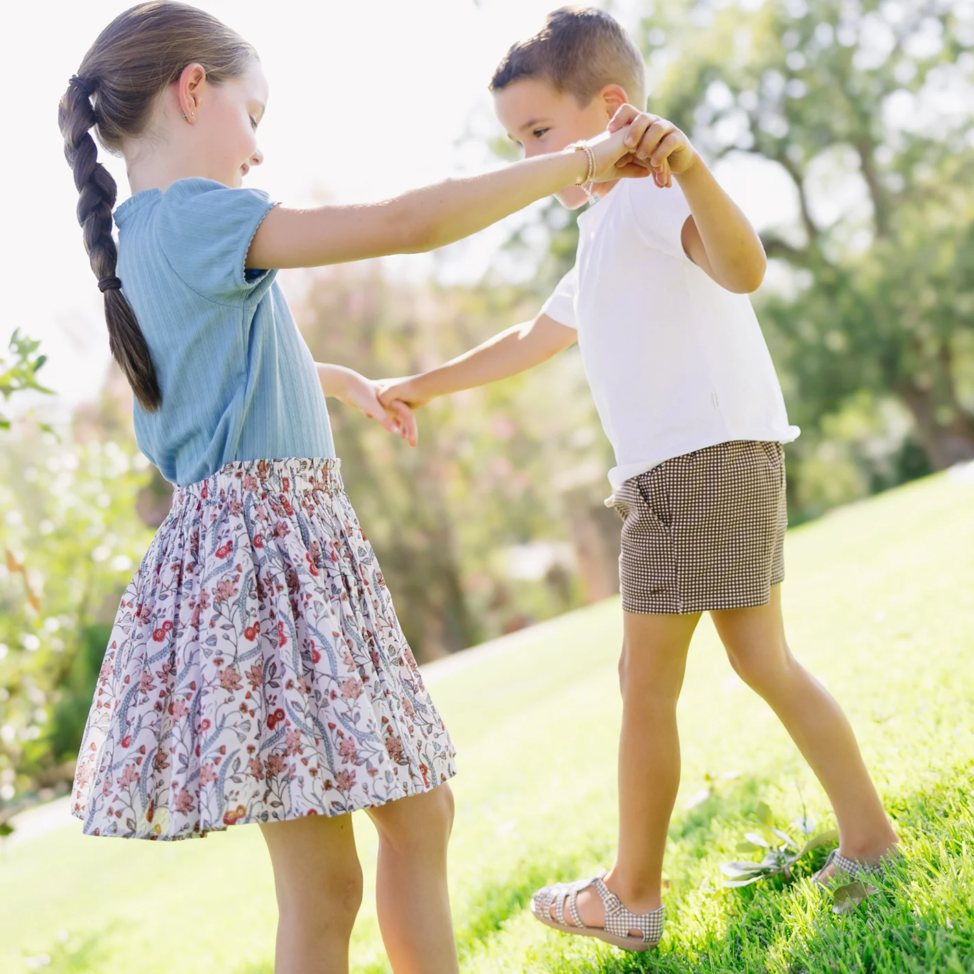 boys cocoa gingham ultra-soft twill short - Image 3