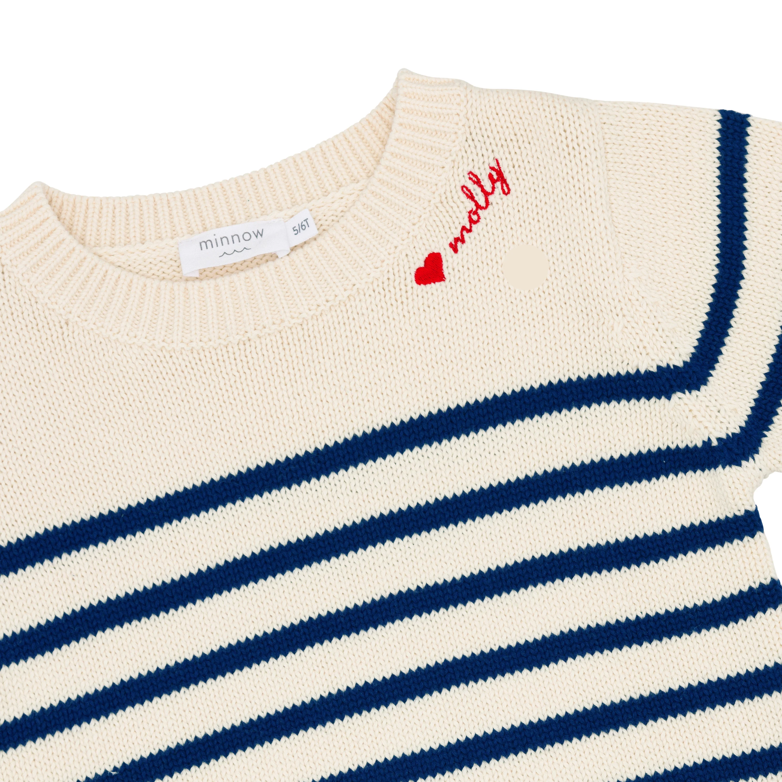 unisex breton stripe knit sweater - Image 9