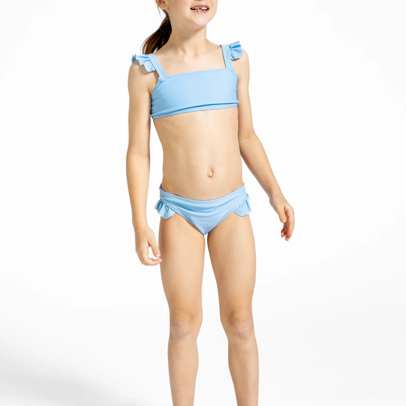 girls peri blue tie back bikini - Image 5