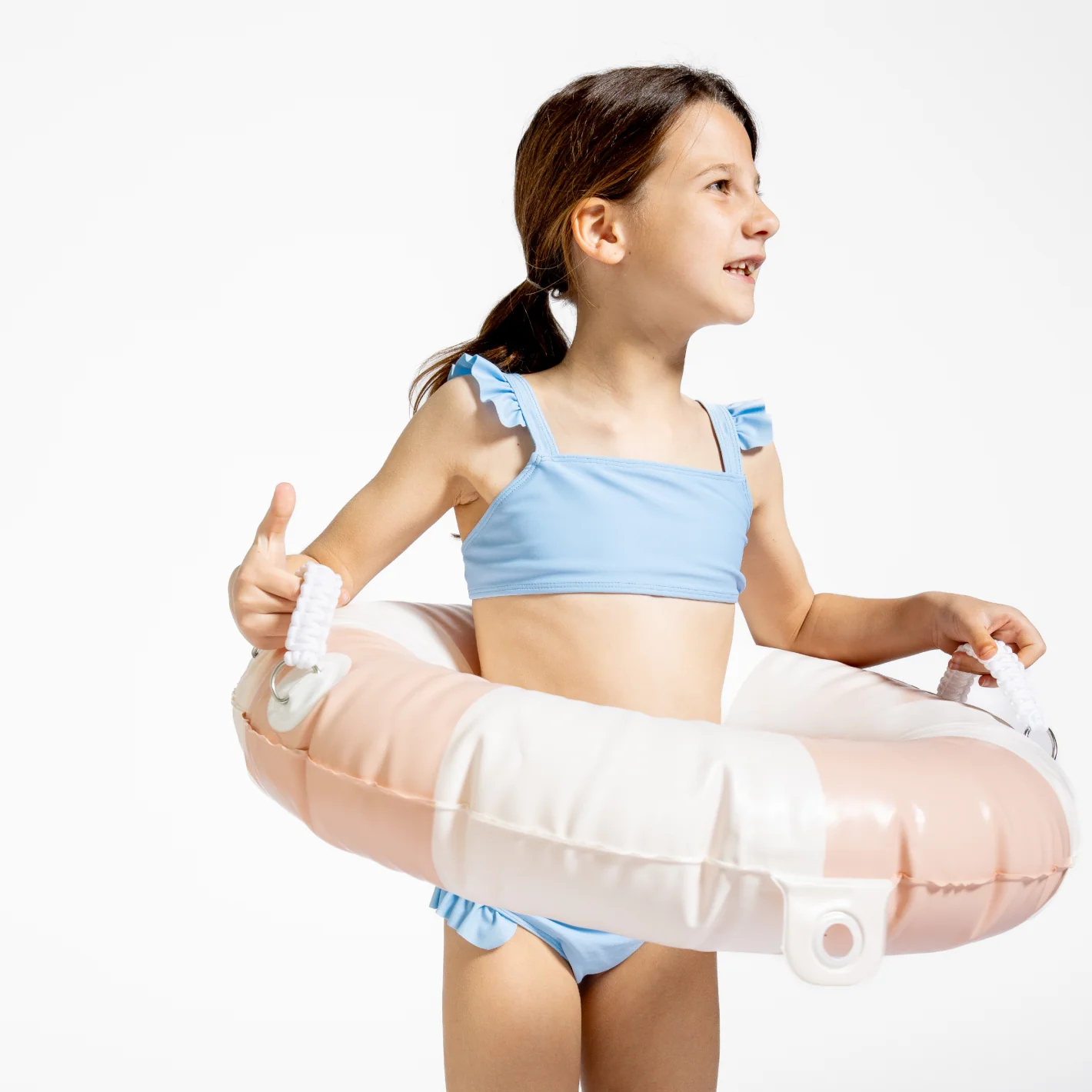 girls peri blue tie back bikini - Image 8