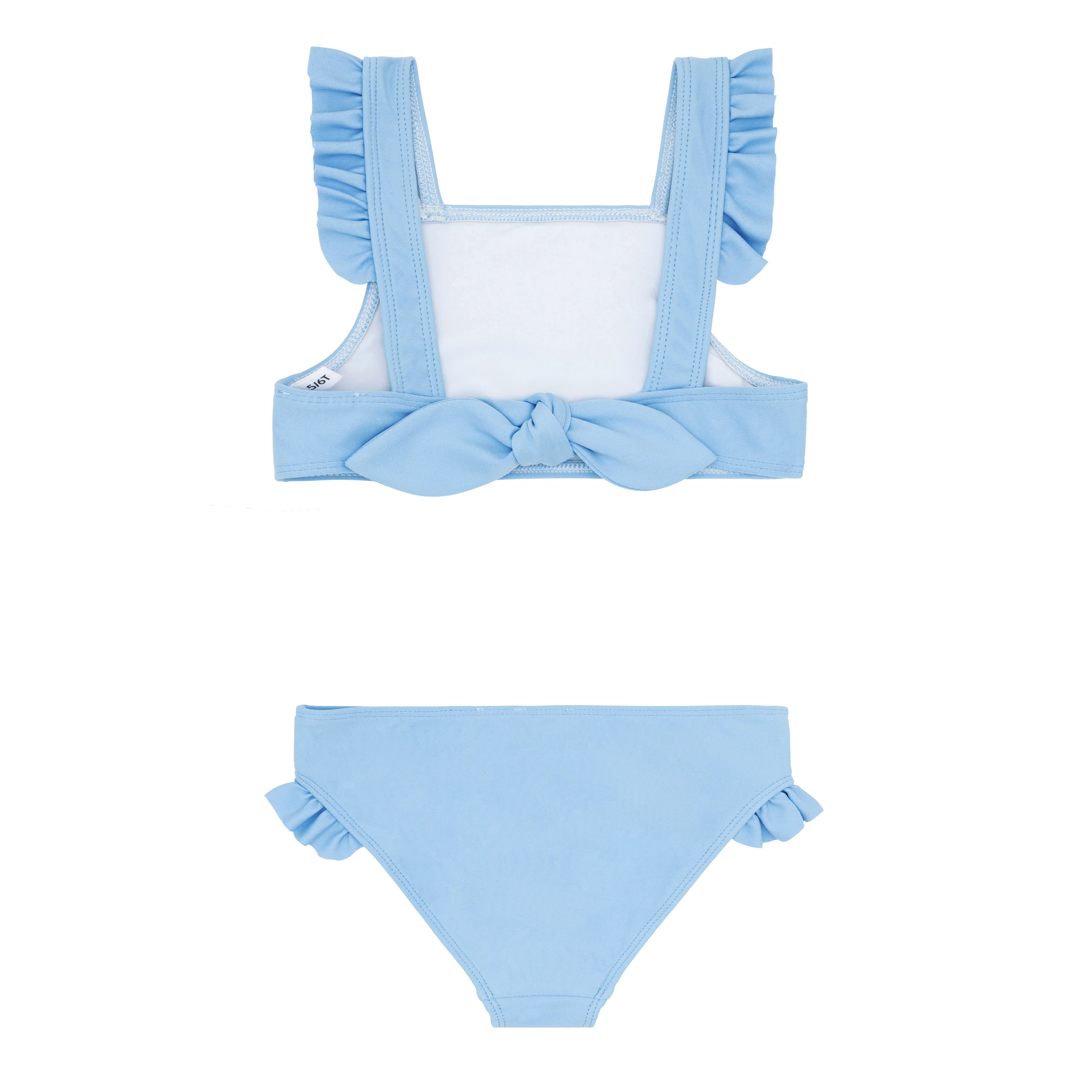 girls peri blue tie back bikini - Image 9
