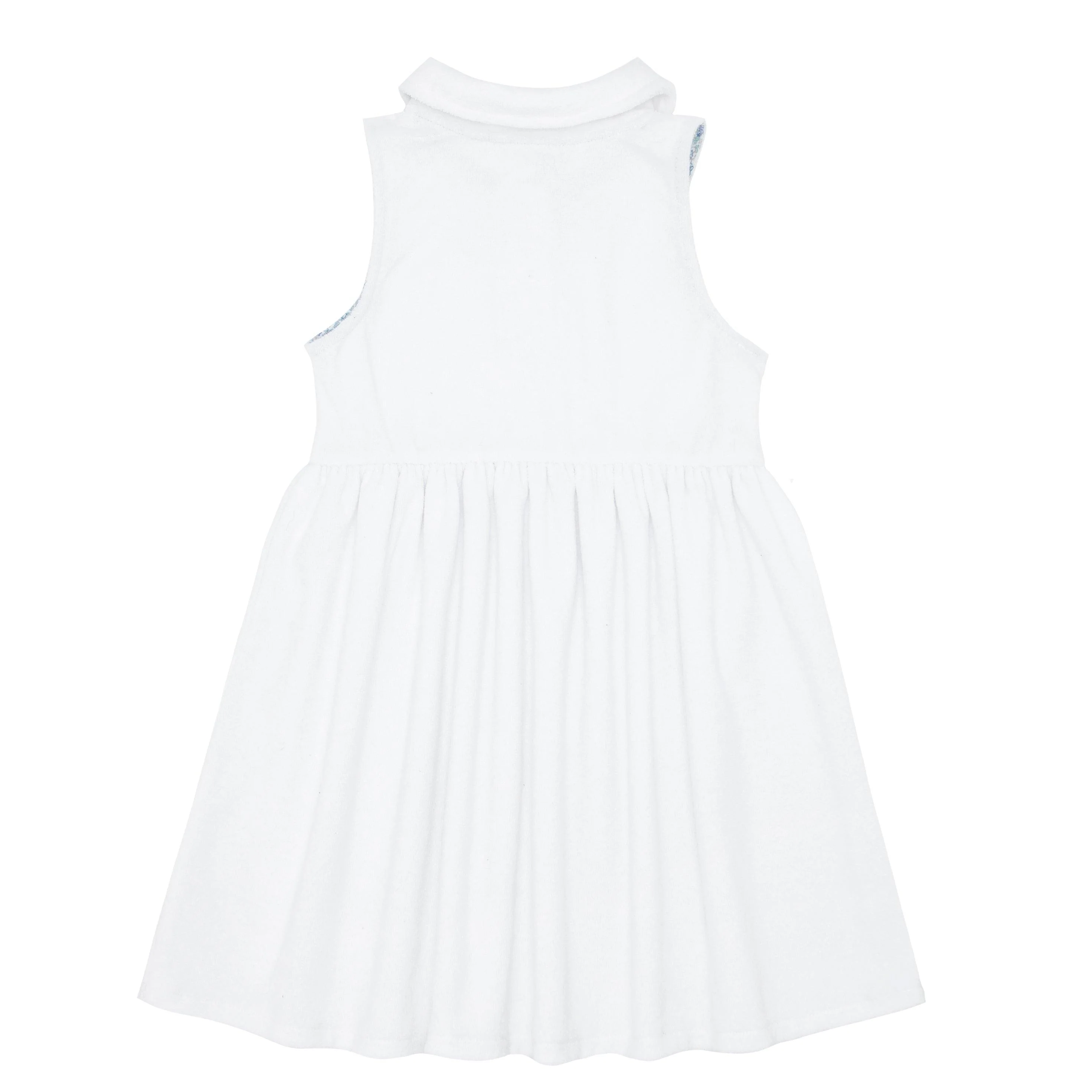 girls white french terry tennis dress - Image 8
