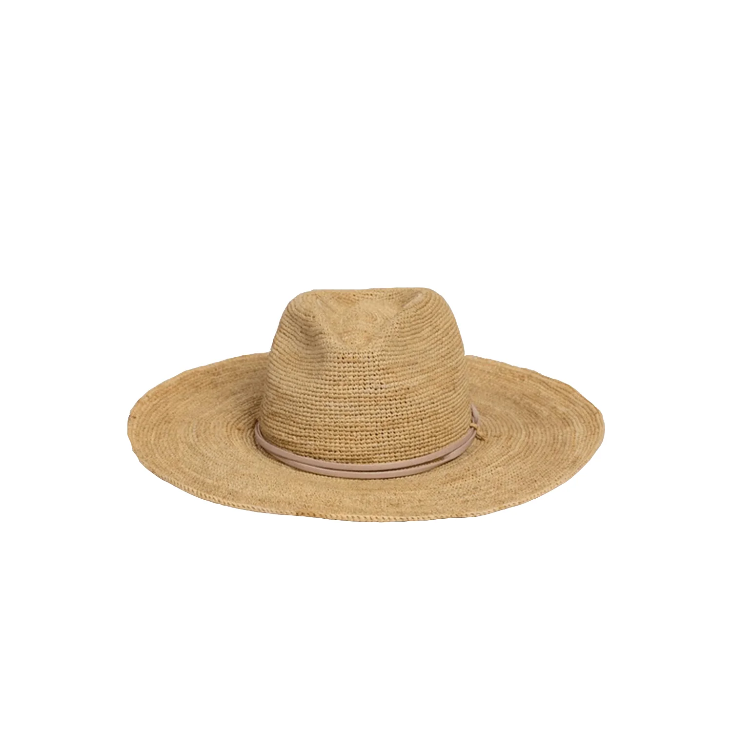 hat attack raffia crochet continental hat - Image 3