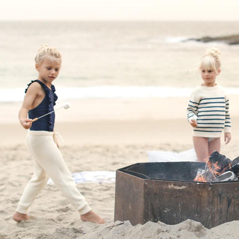 unisex cream knit pant - Image 10