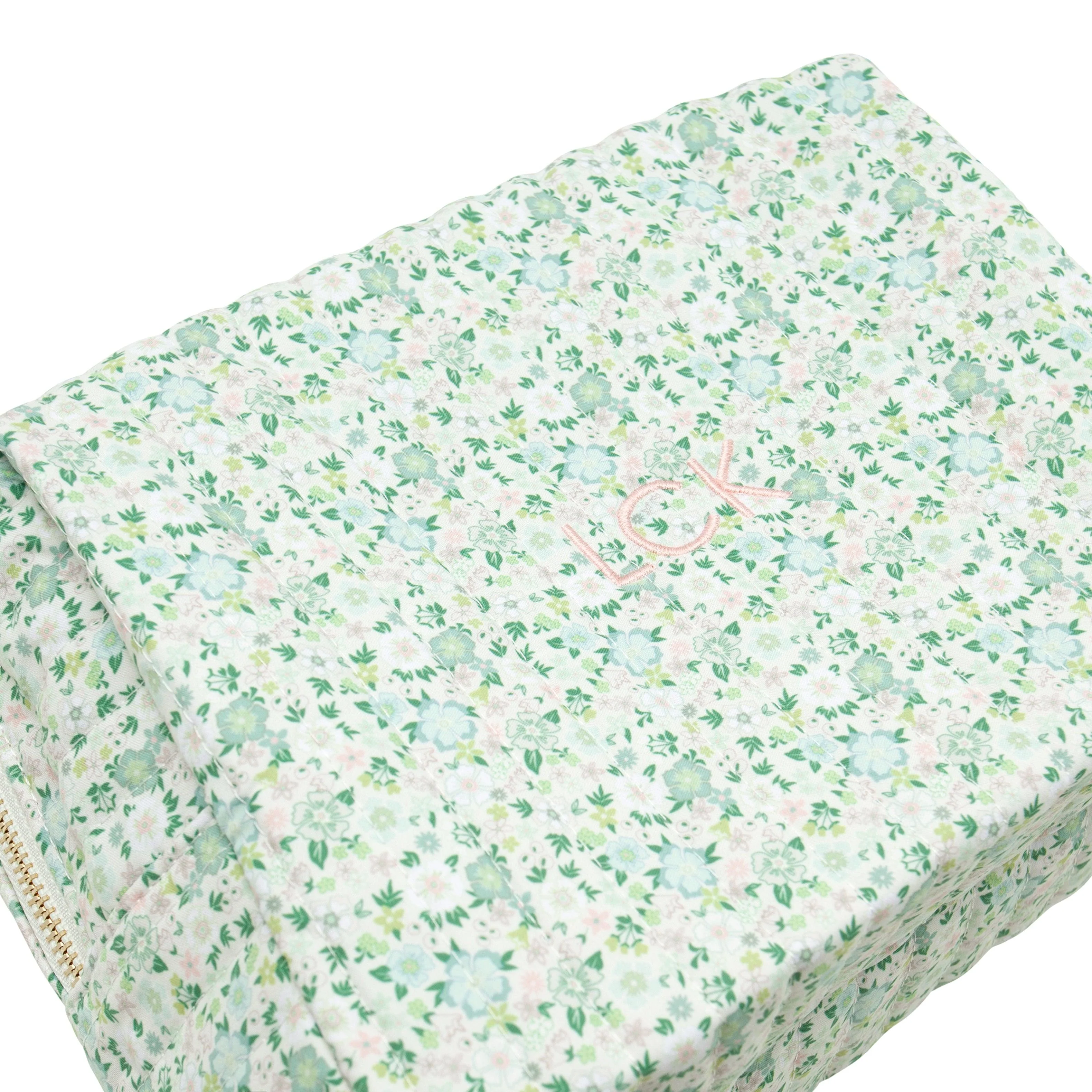 sea marsh floral interior coated travel pouch - Image 4