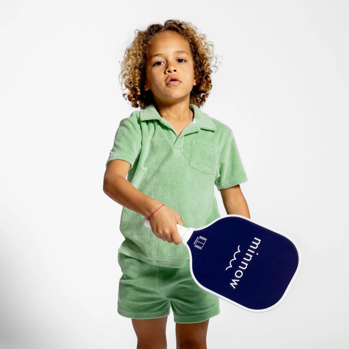 short court navy cabana stripe pickleball paddle - Image 6