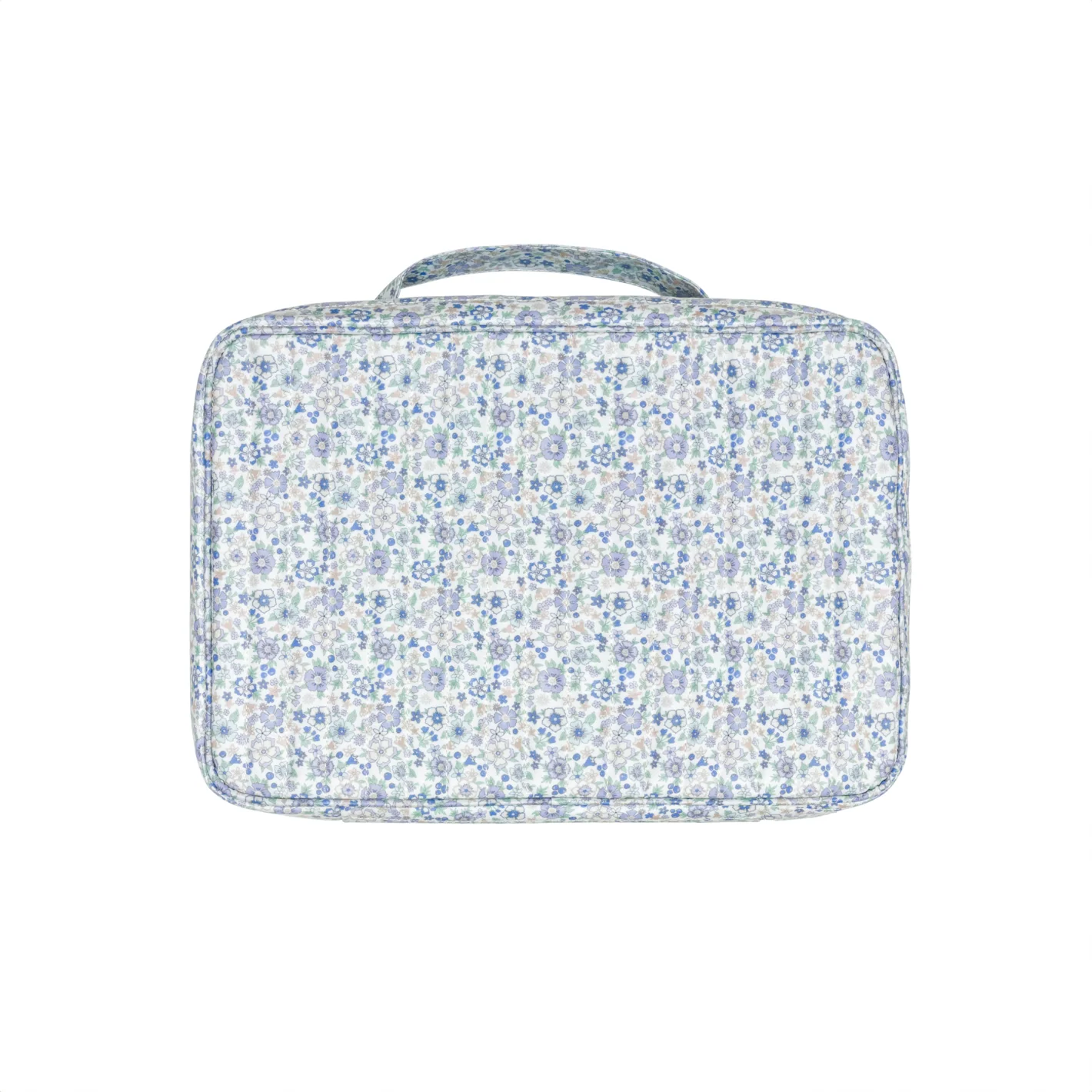 slate floral tri-fold cosmetic case - Image 7