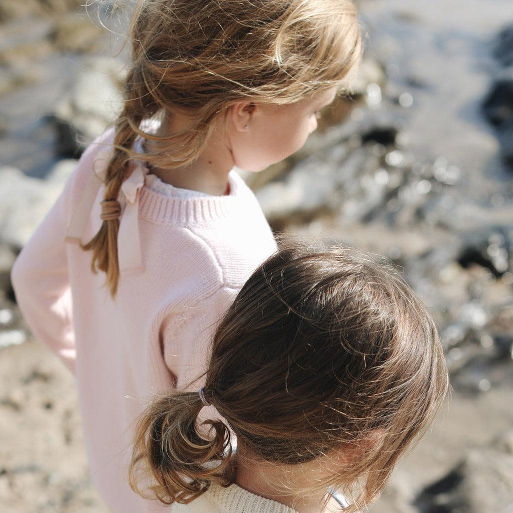 unisex soft pink knit sweater - Image 5