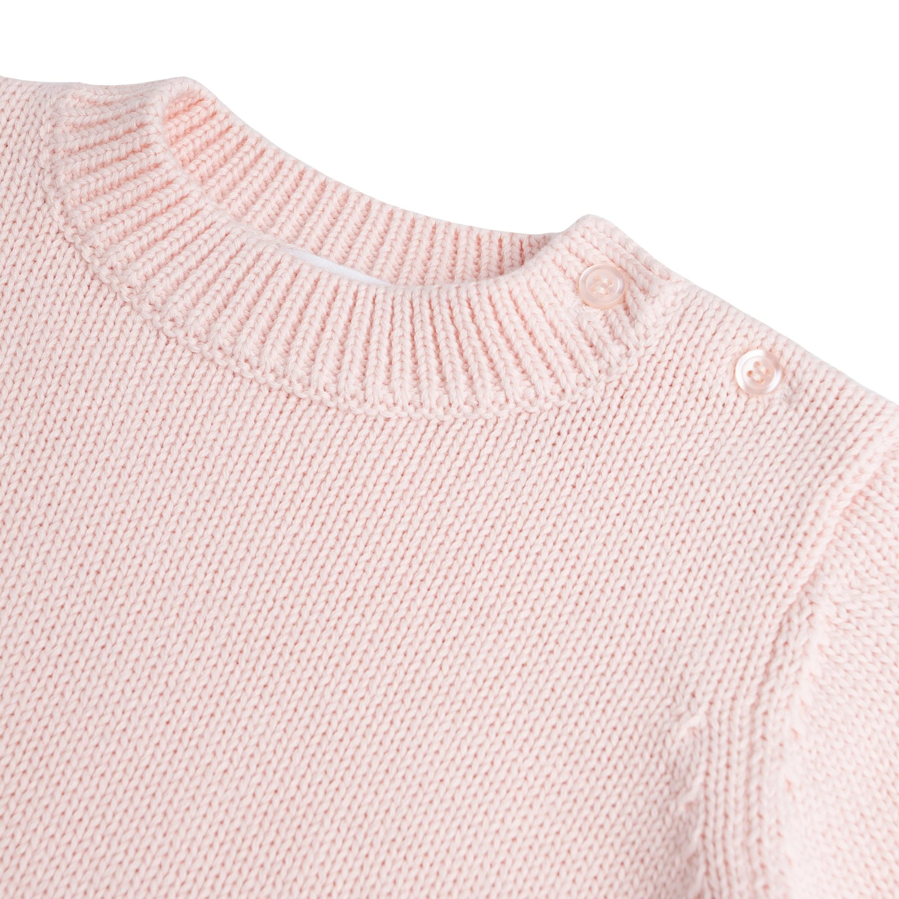 unisex soft pink knit sweater - Image 7