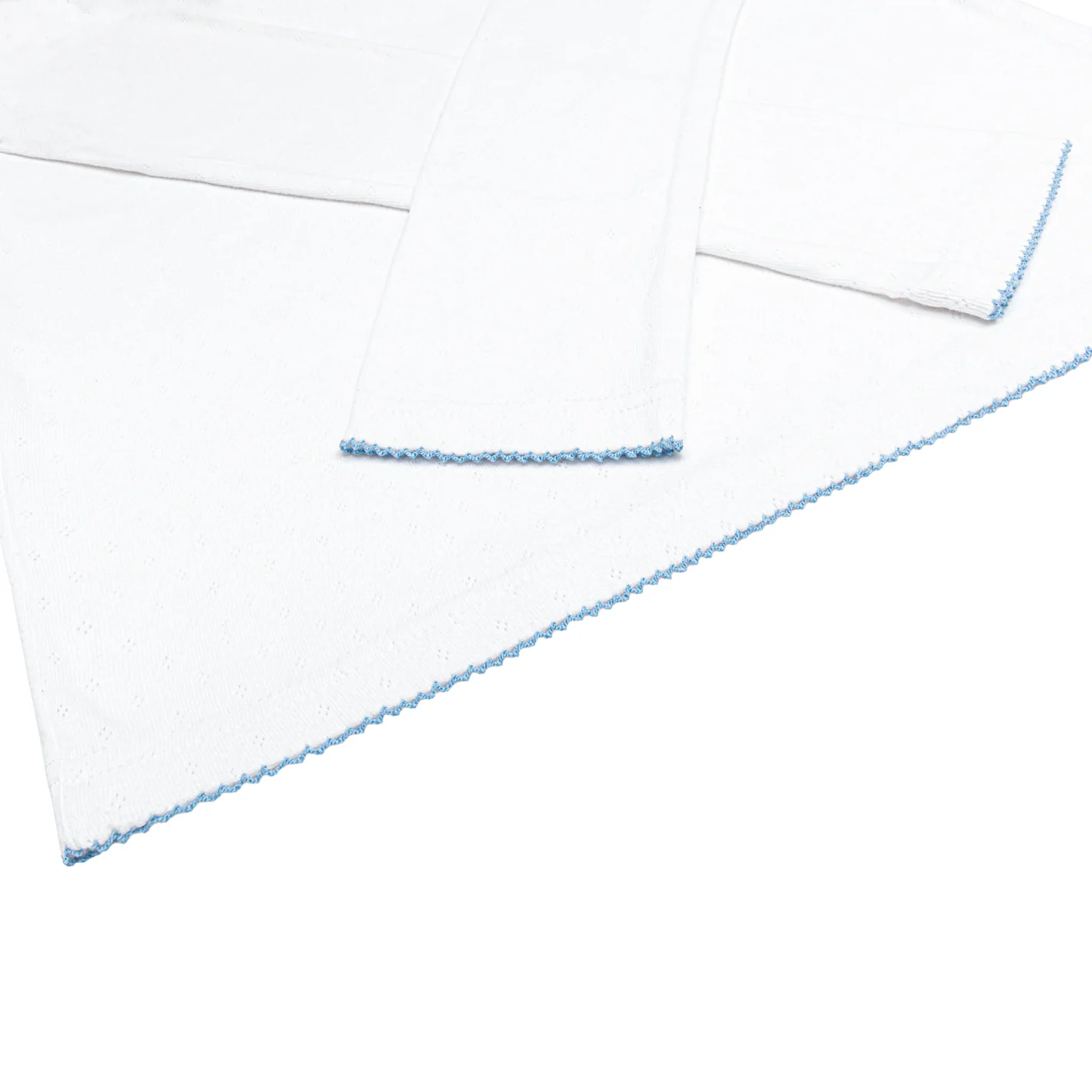 women's white pointelle pajamas set - Image 7