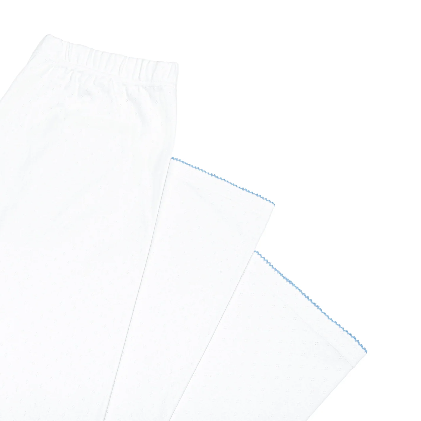 women's white pointelle pajamas set - Image 8