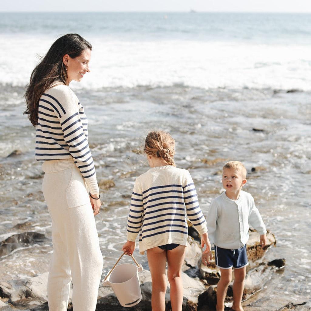 women's breton stripe knit sweater - Image 3