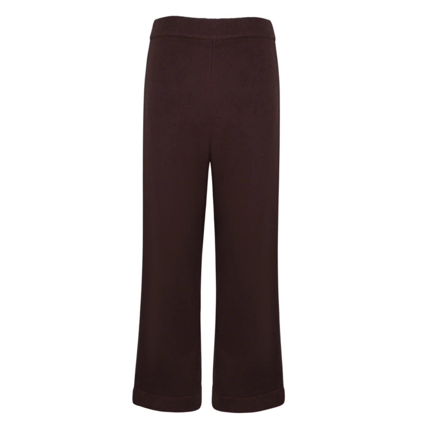 women's brown wide leg knit pant - Image 4