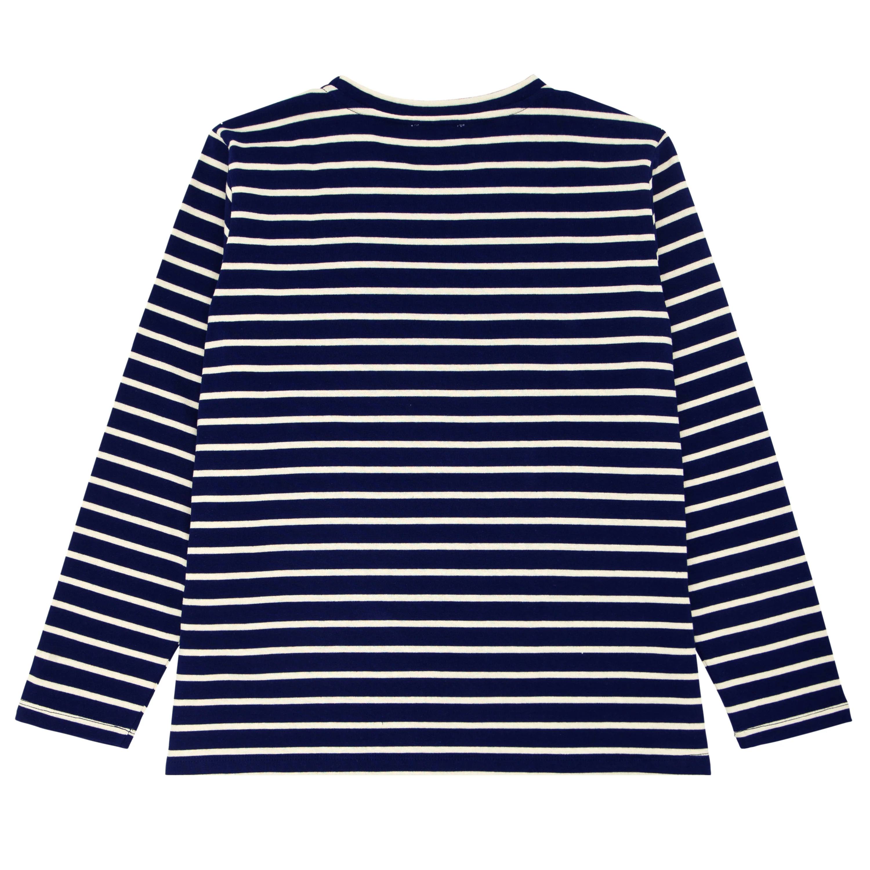 women's navy and cream stripe long sleeve tee - Image 10