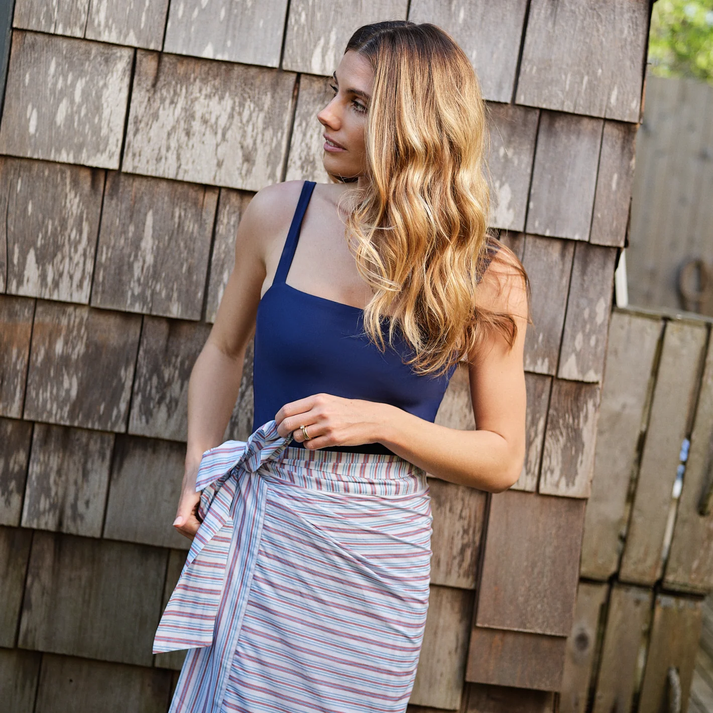 women's navy low back one piece - Image 6