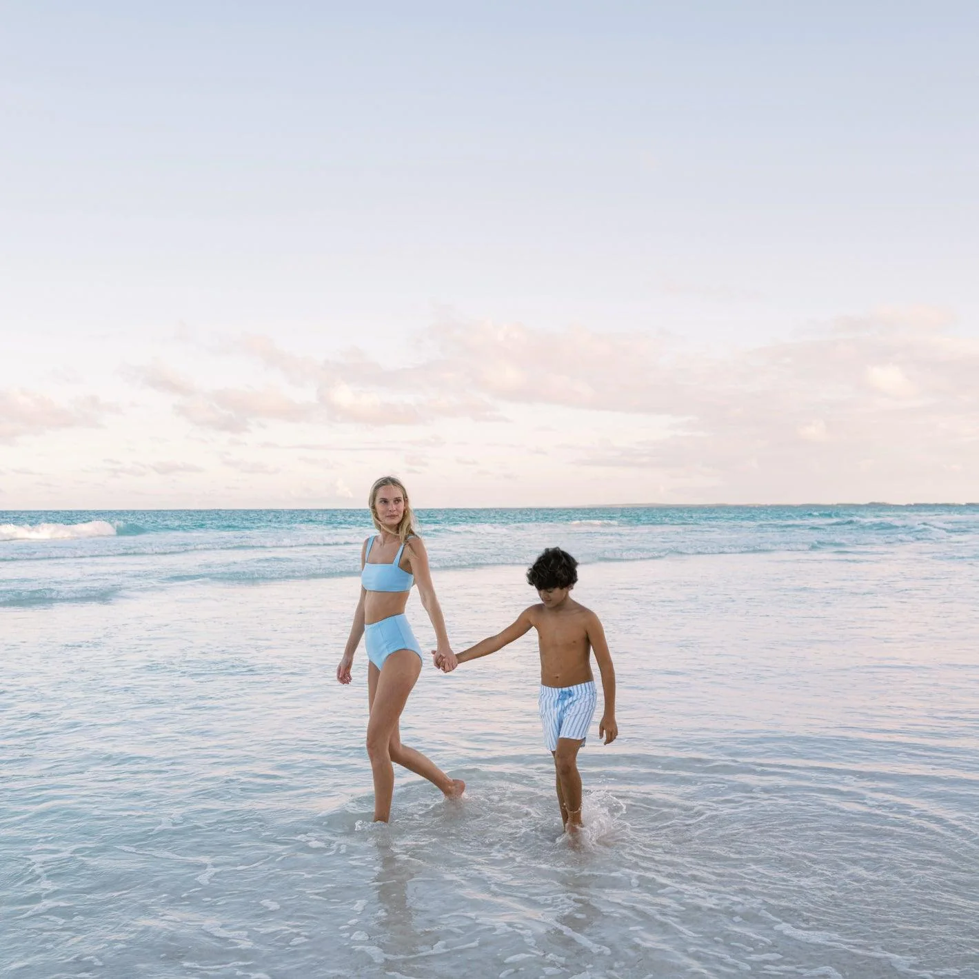 women's peri blue high waist bikini bottom - Image 6