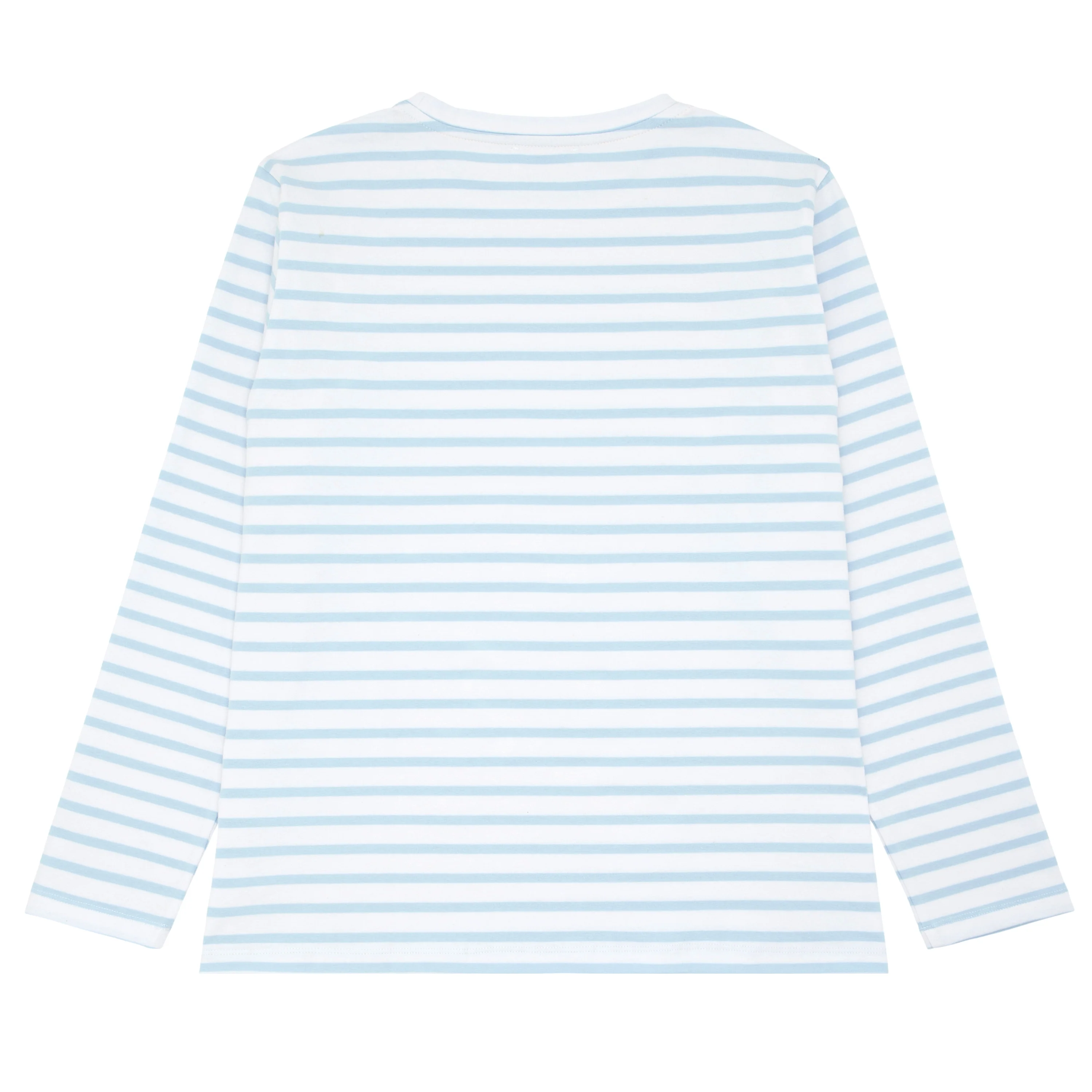women's powder blue stripe long sleeve tee - Image 8